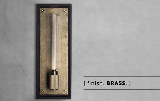 Buster + Punch’s Caged Wet Wall Light Now Available with Brass Finish